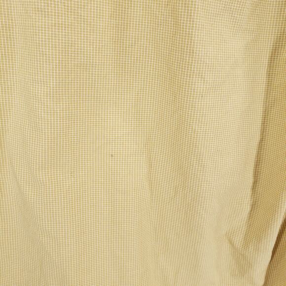 Vintage Chaps Ralph Lauren Dress Shirt Mens Extra Large Tan Check Button Up Top - Picture 10 of 11